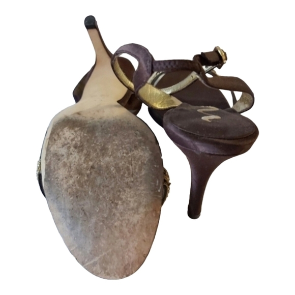 Embellished Nina Satin Heels Size 8.5 Women - Picture 8 of 9